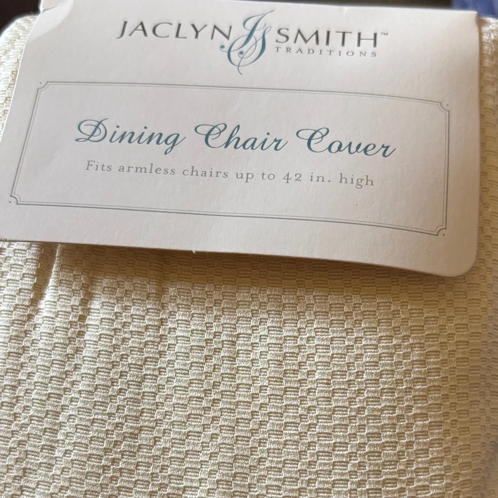Dining chair cover fits armless up to 42” high 100% polyester 30% cotton